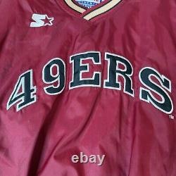 Vintage Starter Pro Line SAN FRANCISCO 49ers Pull Over Jacket 80s 90s XL USA