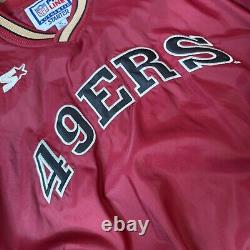 Vintage Starter Pro Line SAN FRANCISCO 49ers Pull Over Jacket 80s 90s XL USA