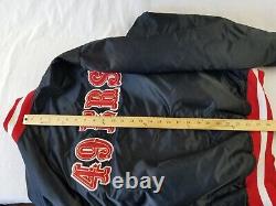 Vintage Starter Pro Line San Francisco 49ers NFL Black Jacket Size XL 80s satin