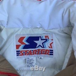Vintage Starter San Francisco 49ers Down Parka Hoodie Jacket- XL