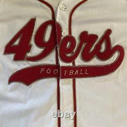 Vintage Starter San Francisco 49ers Football Baseball Jersey Mens Sz L NFL 90s