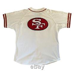 Vintage Starter San Francisco 49ers Football Baseball Jersey Mens Sz L NFL 90s