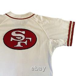 Vintage Starter San Francisco 49ers Football Baseball Jersey Mens Sz L NFL 90s