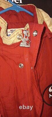 Vintage Starter San Francisco 49ers Large Quilted Zip Up Jacket