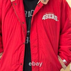 Vintage Starter San Francisco 49ers red hooded Parka