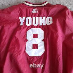 Vintage Steve Young San Francisco 49ers Starter Windbreaker Jacket XL NFL Men