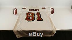 Vintage Terrell Owens San Francisco 49ers White Jersey Reebok 52 Authentic NFL