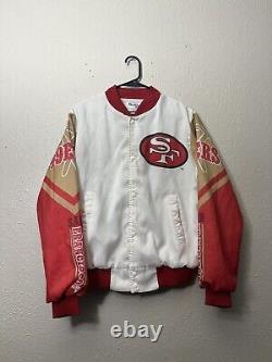 Vintage USA Chalk Line NFL San Francisco 49ers Fanimation Jacket Size Medium