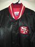 Vintage USA STARTER Black Satin Jacket SAN FRANCISCO 49ers, Front & Back Patches