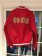 Vtg 1980-90s Men's L STARTER San Francisco 49ers Satin Jacket Red Rare Color