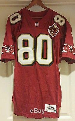Vtg 1996 Jerry Rice 49ERS 50th wilson authentic JERSEY, signed, size 48
