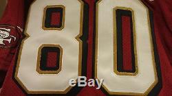 Vtg 1996 Jerry Rice 49ERS 50th wilson authentic JERSEY, signed, size 48
