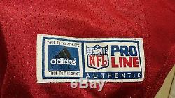 Vtg 1998 Jerry Rice 49ERS Adidas authentic JERSEY, signed, size 52