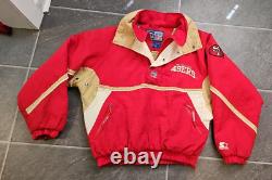 Vtg 80's 90's Starter NFL San Francisco 49ers Puffer Jacket Men's Sz S