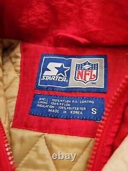 Vtg 80's 90's Starter NFL San Francisco 49ers Puffer Jacket Men's Sz S