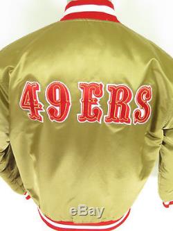 Vtg 80s San Francisco 49ers Satin Jacket L STARTER NFL Football