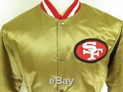 Vtg 80s San Francisco 49ers Satin Jacket L STARTER NFL Football