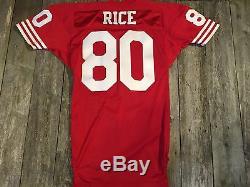 Vtg 90's Jerry Rice San Francisco 49ers Wilson Authentic Jersey 42 M NFL 75th