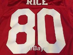 Vtg 90's Jerry Rice San Francisco 49ers Wilson Authentic Jersey 42 M NFL 75th