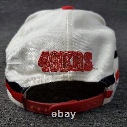 Vtg Apex One San Francisco 49ers Hat Proline Snapback Wave Splash White NFL Read