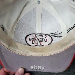 Vtg Apex One San Francisco 49ers Hat Proline Snapback Wave Splash White NFL Read