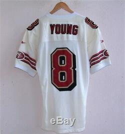 Vtg Authentic Steve Young S. F. 49ers Reebok Pro Line Stitched Football Jersey 44