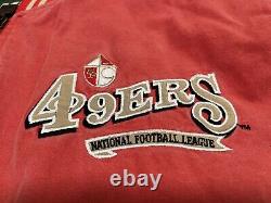 Vtg Campri Nutmeg Throwbacks San Francisco 49ers Varsity Jacket Large NFL