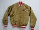 Vtg Chalk Line NFL SF San Francisco 49ers Satin Jacket Full Snap Mens Small