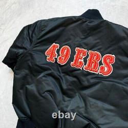Vtg NFL San Francisco 49ers Starter Satin Reversible Jacket Size L
