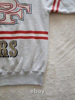Vtg RARE 1990 San Francisco 49ers Long Gone Crewneck Sweatshirt XL Made In USA