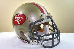 Vtg SAN FRANCISCO 49ers Game USED WORN NFL Riddell WD1 Football Helmet 1986 NICE
