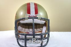 Vtg SAN FRANCISCO 49ers Game USED WORN NFL Riddell WD1 Football Helmet 1986 NICE