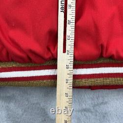 Vtg San Francisco 49ers Jacket Mens XL Red Logo Athletic Letterman Puffer 90s