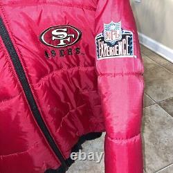 Vtg San Francisco 49ers Jacket MensXLarge Pro Player NFL Experience Parka Puffer