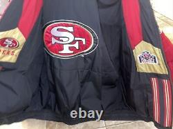 Vtg San Francisco 49ers Jacket MensXLarge Pro Player NFL Experience Parka Puffer