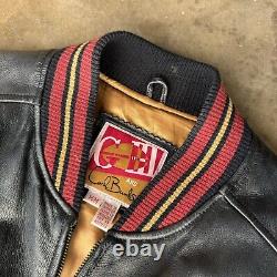 Vtg San Francisco 49ers NFL Vintage Medium Carl Banks GIII Leather Men Jacket