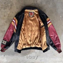 Vtg San Francisco 49ers NFL Vintage Medium Carl Banks GIII Leather Men Jacket