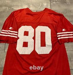 Vtg Starter Jerry Rice San Francisco 49ers NFL Football Jersey Uniform Size LG
