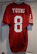 Vtg Steve Young 49ERS Authentic Wilson Proline jersey 46, rice, Signed COA
