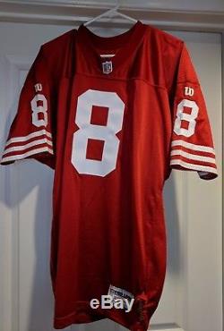 Vtg Steve Young 49ERS Authentic Wilson Proline jersey 46, rice, Signed COA