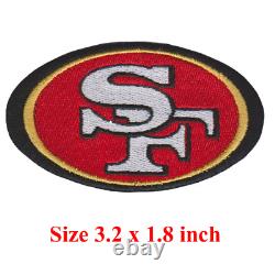 Wholesale San Francisco 49ers Nation Football Logo Size 3.2x1.8 Iron on Patch