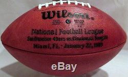 Wilson Super Bowl XXIII Official Game Football (23) San Francisco 49'ers